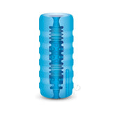 Zolo Backdoor Stroker Squeezable Vibrating Masturbator With Bullet - Butt - Blue